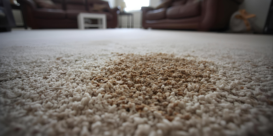 Dirt on a carpet