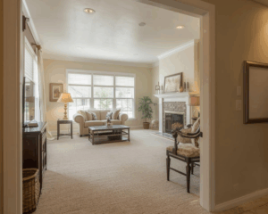 Clean Sofa in cozy living room