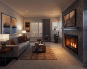 Clean Sofa in cozy living room