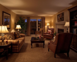 Clean Sofa in Cozy living room