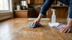 Hands_wiping_sticky_kitchen_floor
