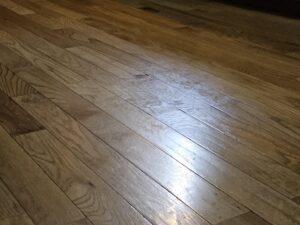 dirty look on Hardwood Floor